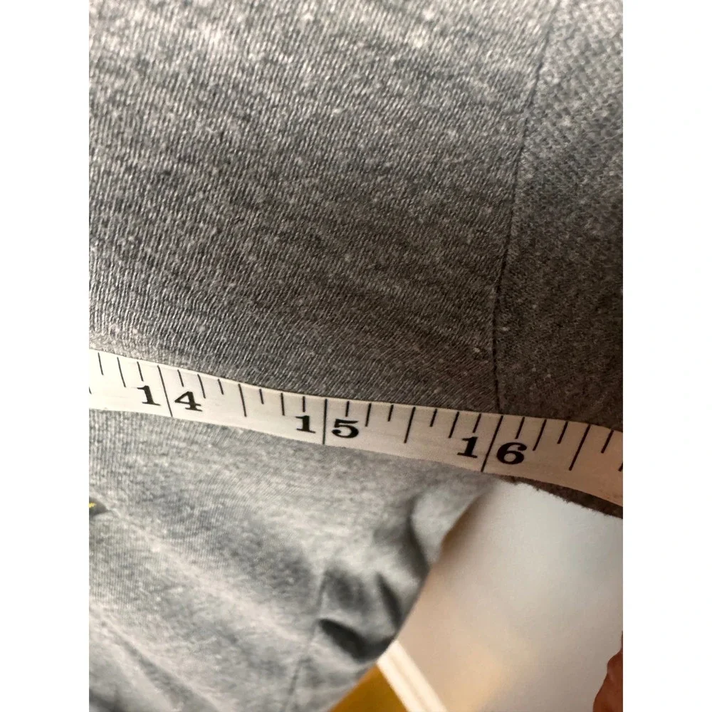 American Apparel Graphic T-Shirt Women S Grey Excellent Cat Straight Razor Tee